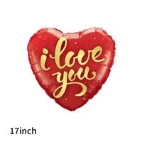 Valentine's Day Heart Shape Aluminum Film Date Balloons sku image 13