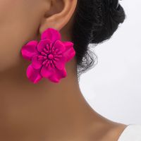 1 Pair French Style Commute Korean Style Flower Stoving Varnish Plating Alloy Ear Studs main image 8