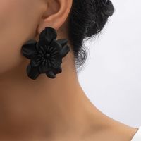 1 Pair French Style Commute Korean Style Flower Stoving Varnish Plating Alloy Ear Studs main image 5