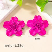 1 Pair French Style Commute Korean Style Flower Stoving Varnish Plating Alloy Ear Studs sku image 2