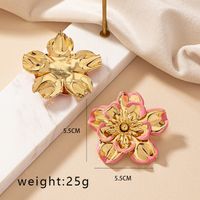 1 Pair French Style Commute Korean Style Flower Stoving Varnish Plating Alloy Ear Studs sku image 5