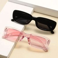 Hip-hop Cool Style Solid Color Resin Square Full Frame Women's Sunglasses main image 1
