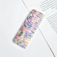 Casual Marble Acetic Acid Sheets Hair Combs sku image 11