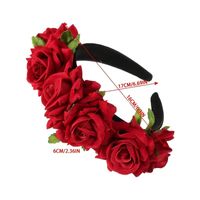 Frau Einfacher Stil Klassischer Stil Blume Tuch Applikationen Haarband main image 2