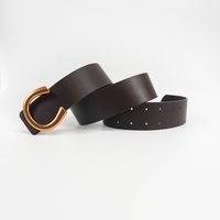 Simple Style Classic Style Letter Solid Color Pu Leather Buckle Women's Leather Belts main image 8