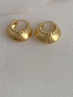 1 Pair Vintage Style Semicircle Solid Color Alloy Earrings main image 6