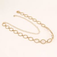 Simple Style Roman Style Oval Alloy Women's Chain Belts main image 5