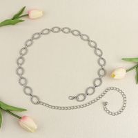 Simple Style Roman Style Oval Alloy Women's Chain Belts main image 6