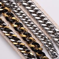Hip-Hop Rock Cool Style Geometric Stainless Steel 18K Gold Plated Unisex Bracelets main image 9
