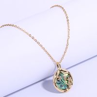 Vacation Marine Style Beach Star Waves Stainless Steel Copper Plating Inlay Shell Zircon 14k Gold Plated Pendant Necklace main image 1