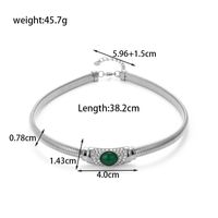 French Style Simple Style Round Stainless Steel Plating Inlay Zircon 18k Gold Plated Necklace main image 2