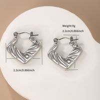1 Paar Retro XUPING Einfacher Stil Geometrisch Knoten Edelstahl 304 Ohrringe sku image 3