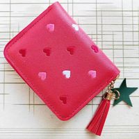 Women's Star Heart Shape Pu Leather Zipper Wallets sku image 11