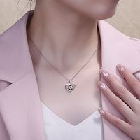 Simple Style Heart Shape Football Sterling Silver Plating Gold Plated Silver Plated Pendant Necklace main image 5