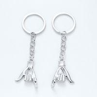 Simple Style Hand Alloy Plating Bag Pendant Keychain sku image 1