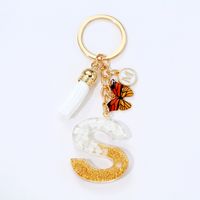 Simple Style Letter Resin Tassel Epoxy Bag Pendant Keychain sku image 19