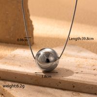 Ig Style Simple Style Round Stainless Steel Plating 18k Gold Plated Earrings Necklace main image 7