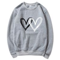 Unisex Hoodies Long Sleeve Casual Streetwear Heart Shape main image 2