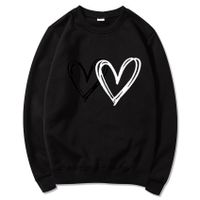Unisex Hoodies Long Sleeve Casual Streetwear Heart Shape main image 4