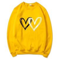 Unisex Hoodies Long Sleeve Casual Streetwear Heart Shape main image 5