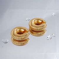 1 Pair Simple Style Classic Style C Shape Plating 304 Stainless Steel Gold Plated Ear Cuffs main image 5