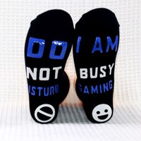 Unisex Casual Letter Cotton Crew Socks A Pair sku image 1