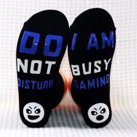 Unisex Casual Letter Cotton Crew Socks A Pair sku image 2