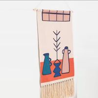 Ethnic Style Pastoral Cartoon Landscape Blended Tapestry sku image 35