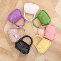 Women's Pvc Solid Color Cute Shell Flip Cover Jelly Bag main image 2
