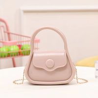 Women's Pvc Solid Color Cute Shell Flip Cover Jelly Bag sku image 1