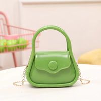 Women's Pvc Solid Color Cute Shell Flip Cover Jelly Bag sku image 5