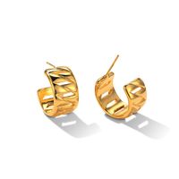 1 Pair Ig Style Simple Style Geometric Plating Sterling Silver Gold Plated Silver Plated Ear Studs main image 5