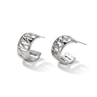 1 Pair Ig Style Simple Style Geometric Plating Sterling Silver Gold Plated Silver Plated Ear Studs main image 3