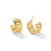 1 Pair Ig Style Simple Style Geometric Plating Sterling Silver Gold Plated Silver Plated Ear Studs sku image 1