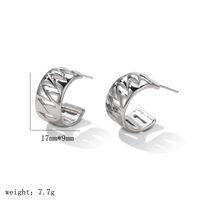 1 Pair Ig Style Simple Style Geometric Plating Sterling Silver Gold Plated Silver Plated Ear Studs sku image 2