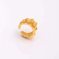 1 Piece Simple Style Geometric Plating Copper 18k Gold Plated Ear Cuffs sku image 2