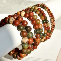 Casual Simple Style Round Natural Stone Beaded Handmade Bracelets main image 4
