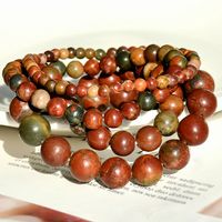 Casual Simple Style Round Natural Stone Beaded Handmade Bracelets main image 5