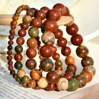 Casual Simple Style Round Natural Stone Beaded Handmade Bracelets main image 6