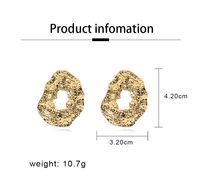 Ig Style Simple Style Irregular Solid Color Alloy Ear Studs main image 2