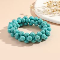 Bohemian Solid Color Plastic Beaded Women's Bracelets Necklace main image 4