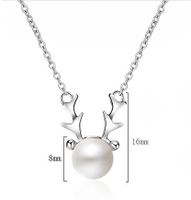 Sweet Deer Copper Artificial Pearls Necklace In Bulk main image 2