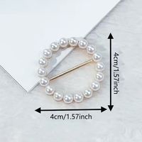 Women's Elegant Simple Style Heart Shape Alloy Resin Hollow Out Scarf Ring main image 2