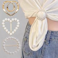 Women's Elegant Simple Style Heart Shape Alloy Resin Hollow Out Scarf Ring sku image 1