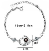 Simple Style Heart Shape Copper Zircon Bracelets In Bulk main image 2