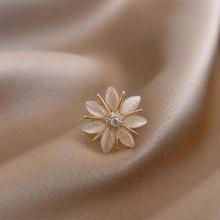 Elegant Simple Style Four Leaf Clover Flower Alloy Opal Women's Brooches main image 8