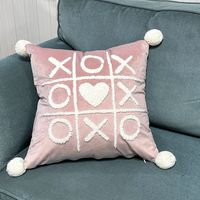 Fashion Letter Heart Shape Polyester Pillow Cases sku image 2