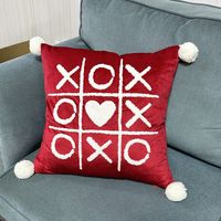 Fashion Letter Heart Shape Polyester Pillow Cases sku image 3