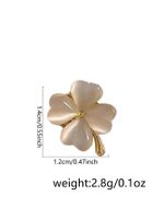 Elegant Simple Style Four Leaf Clover Flower Alloy Opal Women's Brooches main image 2