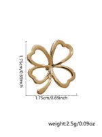 Elegant Simple Style Four Leaf Clover Flower Alloy Opal Women's Brooches main image 3